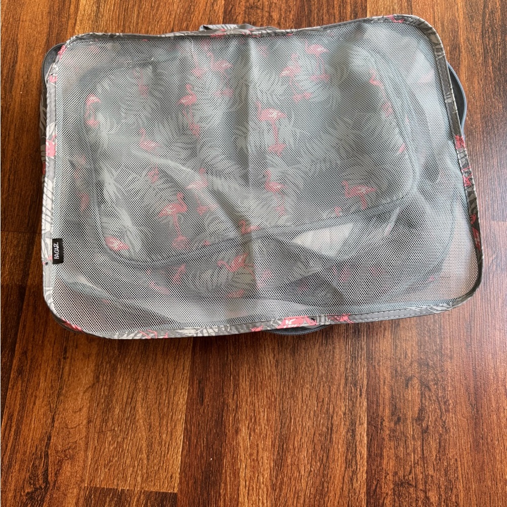 8 Bagail Packing Cubes (Blue/Pink Flamingo Design)